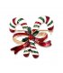 SB401 - Christmas Candy Kane Saree Brooch